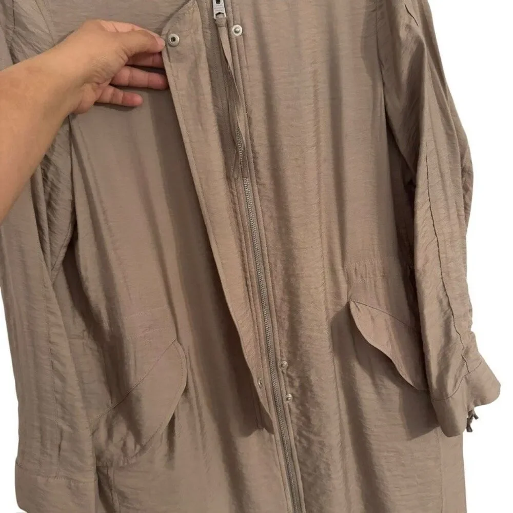 ALL SAINTS Size Small, Elio Bomber Parka Jacket Relaxed Fit Layer Slouch Street